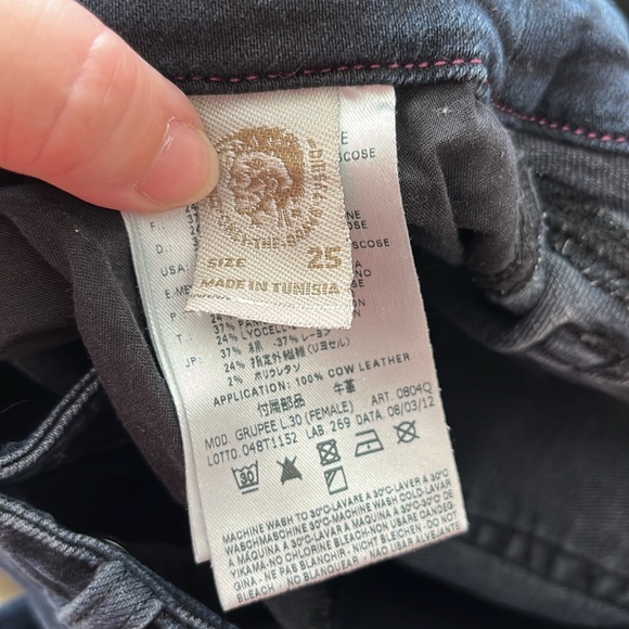 Diesel Grupee Jeans Super Slim Skinny Strech Jeans - Picture 8 of 10